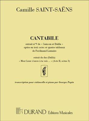 Camille Saint-Saëns: Cantabile Extrait no 9 de Samson et Dalila -Violon: Violine mit Begleitung