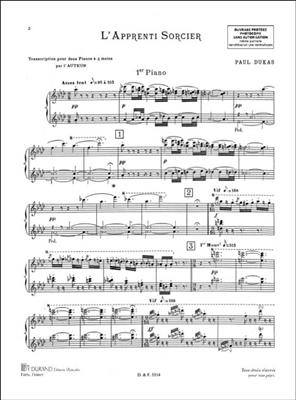 Paul Dukas: L'Apprenti Sorcier: Klavier Duett