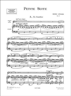Henri Büsser: Petite Suite Opus 12: Flöte mit Begleitung