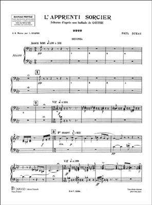 Paul Dukas: L' Apprenti Sorcier: Klavier vierhändig