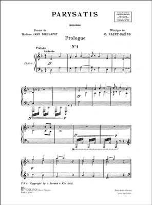 Camille Saint-Saëns: Parysatis: Gesang mit Klavier