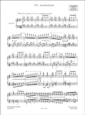 Manuel de Falla: Andaluza Piano: Sonstoge Variationen