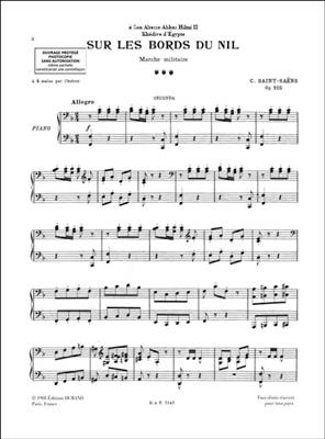 Camille Saint-Saëns: Sur Les Bords Du Nil Marche Militaire opus 21: Klavier vierhändig