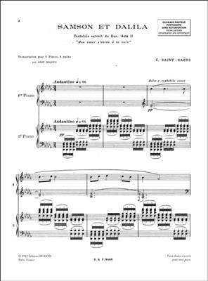 Camille Saint-Saëns: Samson Et Dalila N 9 2 Pianos (Roques): Klavier Duett
