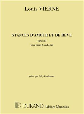 Louis Vierne: Stances D'Amour Soprano-Piano: Gesang mit Klavier