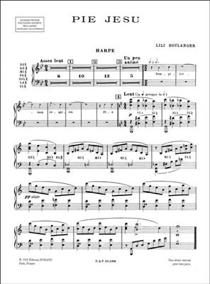Lili Boulanger: Pie Jesu, pour soprano, quatuor à cordes,: Gesang mit sonstiger Begleitung