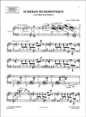 Aaron Copland: Scherzo Humoristique: Klavier Solo