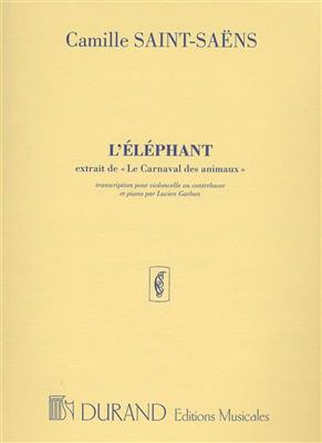 Camille Saint-Saëns: L'elephant transcription par Lucien Garban no 5: Cello mit Begleitung