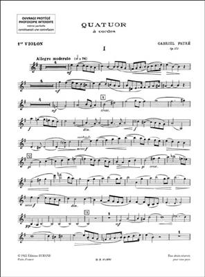 Gabriel Fauré: Quatuor A Cordes, Op. 121: Streichquartett