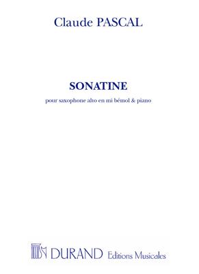 Claude Pascal: Sonatine: Altsaxophon mit Begleitung