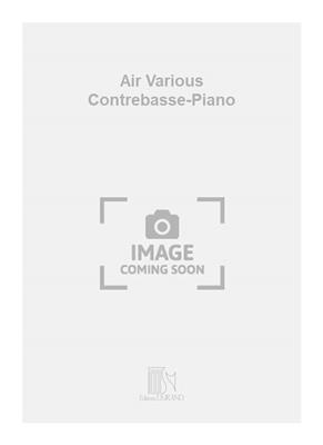 Claude Pascal: Air Various Contrebasse-Piano: Kontrabass Solo