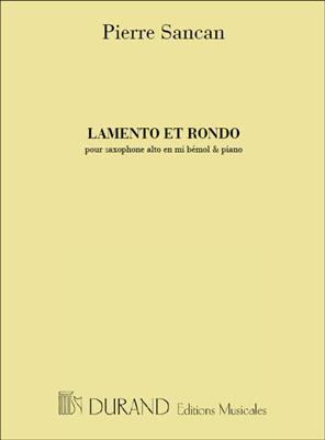 Pierre Sancan: Lamento et Rondo: Altsaxophon mit Begleitung