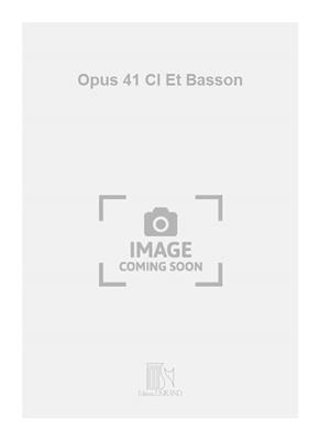 Renaud Gagneux: Opus 41 Cl Et Basson: Fagott Solo