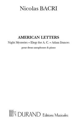 Nicolas Bacri: American Letters: Saxophon Duett