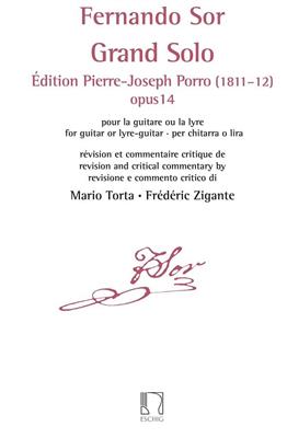 Fernando Sor: Grand Solo - Édition Pierre Porro (1811–12), op 14: Gitarre Solo