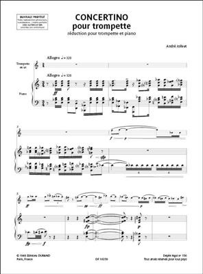 André Jolivet: Concertino Pour Trompette: Trompete mit Begleitung