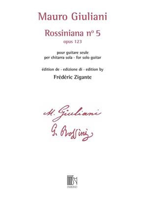 Mauro Giuliani: Rossiniana n° 5 (opus 123): Gitarre Solo