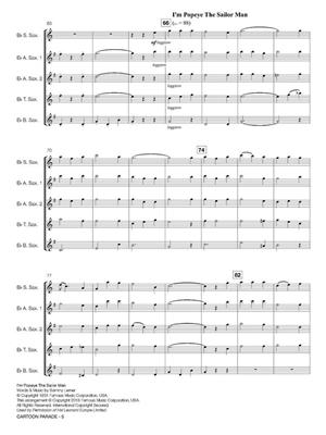 Cartoon Parade: (Arr. Eric J. Hovi): Saxophon Ensemble