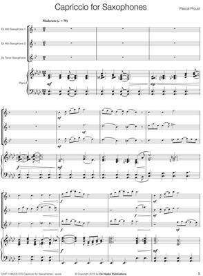 Pascal Proust: Capriccio for Saxophones: Saxophon Ensemble