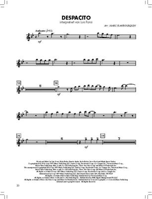 BläserKlasse Chart-Hits - Flöte: (Arr. Marc Jeanbourquin): Blasorchester