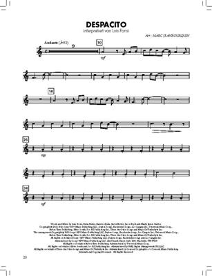 BläserKlasse Chart-Hits - Trompete in B: (Arr. Marc Jeanbourquin): Blasorchester