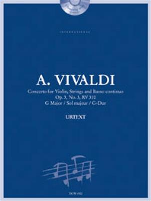 Concerto for Violin, Strings and BC Op. 3 No. 3