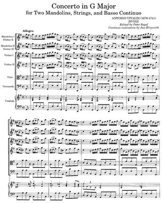 Antonio Vivaldi: Concerto in G Major RV 532, 2 cahiers: Orchester mit Solo