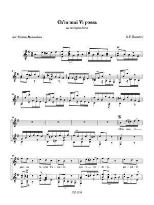 Georg Friedrich Händel: Cheio mai Vi possa / Rejoice: Gesang mit Gitarre