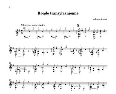 Adrian Andrei: Ronde transylvanienne: Gitarre Solo