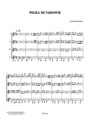 Louiselle Mathieu: Musique facile pour 4 guitares - Pologne: Gitarre Trio / Quartett