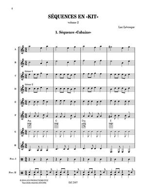 Luc Lévesque: Séquences en «Kit» Vol. 2 - matériel reproductible: Gitarren Ensemble