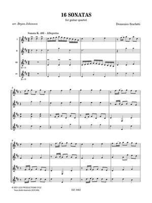 Domenico Scarlatti: 16 Sonatas: (Arr. Bryan Johanson): Gitarre Trio / Quartett