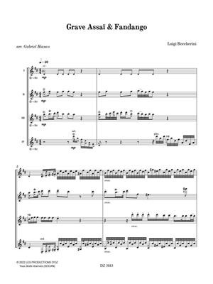 Luigi Boccherini: Grave Assaï & Fandango: (Arr. Gabriel Bianco): Gitarre Trio / Quartett