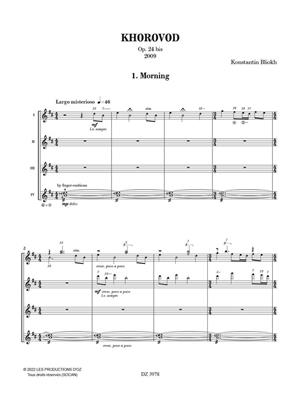 Konstantin Bliokh: Khorovod, Op. 24 bis: Gitarre Trio / Quartett