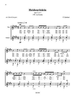 Franz Schubert: 16 Lieder: Gesang mit Gitarre
