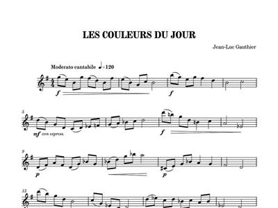 Jean-Luc Gauthier: Les Couleurs Du Jour: Flöte Solo