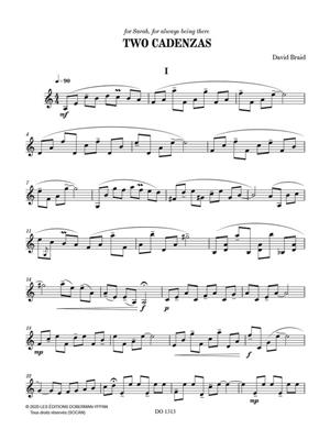 David Braid: Two Cadenzas: Mandoline