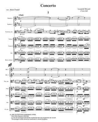 Leopold Mozart: Concerto for trombone: Orchester mit Solo