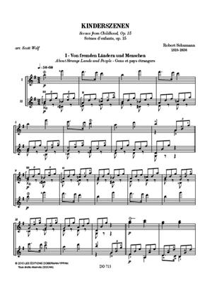 Robert Schumann: Kinderszenen, Opus 15: Gitarre Duett
