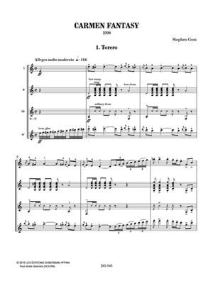 Stephen Goss: Carmen Fantasy: Gitarre Trio / Quartett