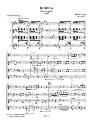 Edward Elgar: Sevillana: Gitarre Trio / Quartett
