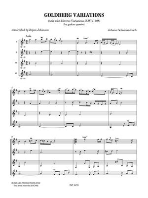 Johann Sebastian Bach: Goldberg Variations: (Arr. Bryan Johanson): Gitarre Trio / Quartett