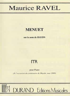 Maurice Ravel: Menuet Sur Le Nom De Haydn: Klavier Solo
