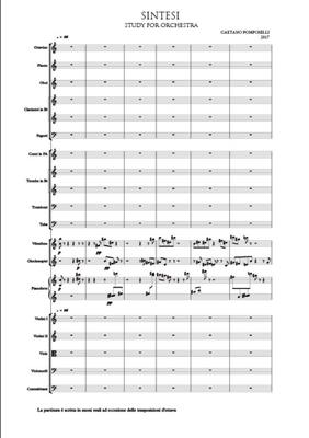 Gaetano Pomposelli: Sintesi, Study for Orchestra: Orchester