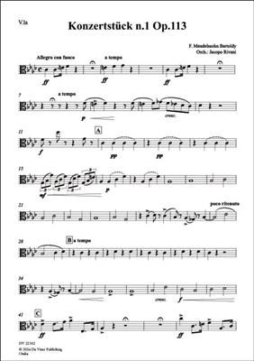 Felix Mendelssohn Bartoldy: Konzertstück No. 1 Op. 113: Streichorchester mit Solo