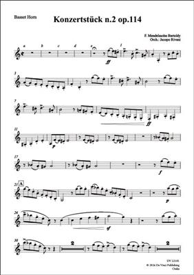Felix Mendelssohn Bartoldy: Konzertstück No. 2 Op. 114: Streichorchester mit Solo