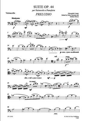 Alessandro Longo: Suite Op. 44: Cello mit Begleitung