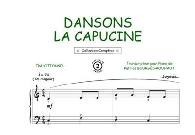 Dansons la capucine: (Arr. Patrice Bourgès): Klavier, Gesang, Gitarre (Songbooks)