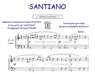 Hugues Aufray: Santiano: (Arr. Patrice Bourgès): Klavier Solo