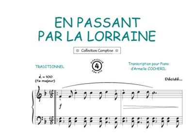 En passant par la Lorraine: (Arr. Armelle Cocheril): Klavier, Gesang, Gitarre (Songbooks)